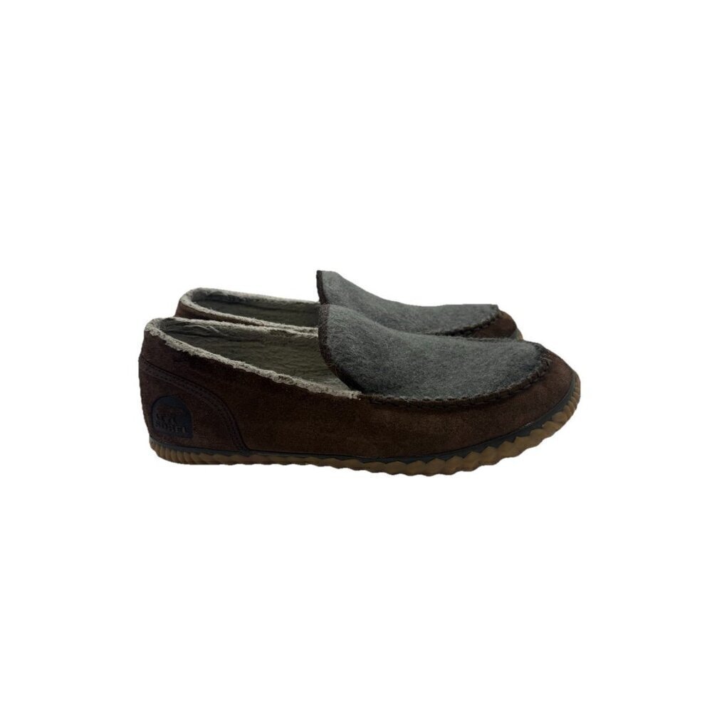 Sorel Dude Brown Suede Leather Moc MN2025-256 Casual Loafers Slippers Men’s 10.5
